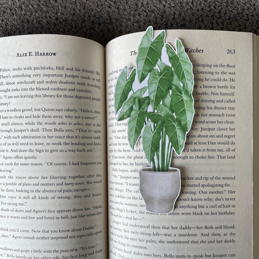 Alocasia Houseplant Bookmark