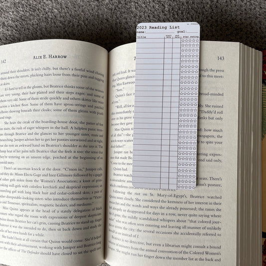 2023 Customizable Library Card Bookmarks