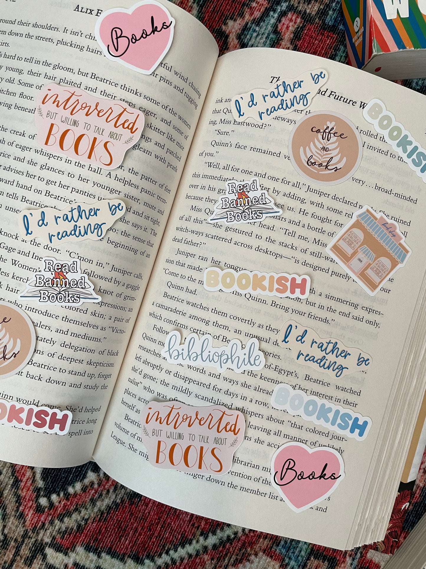 Surprise 5 Pack Bookish Mini Stickers